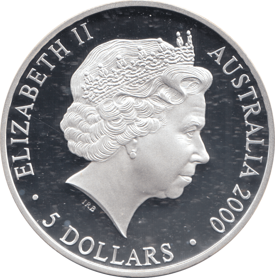 2000 SILVER PROOF 5 DOLLAR AUSTRALIA PLATYPUS - SILVER WORLD COINS - Cambridgeshire Coins