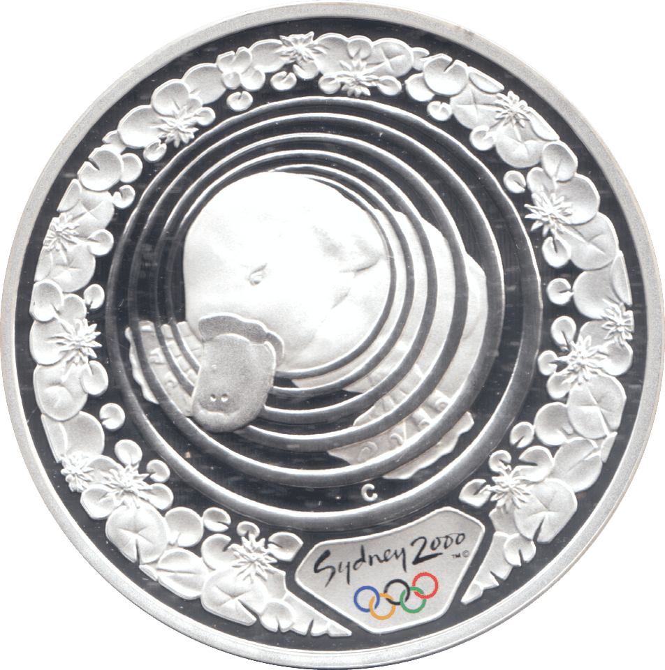 2000 SILVER PROOF 5 DOLLAR AUSTRALIA PLATYPUS - SILVER WORLD COINS - Cambridgeshire Coins