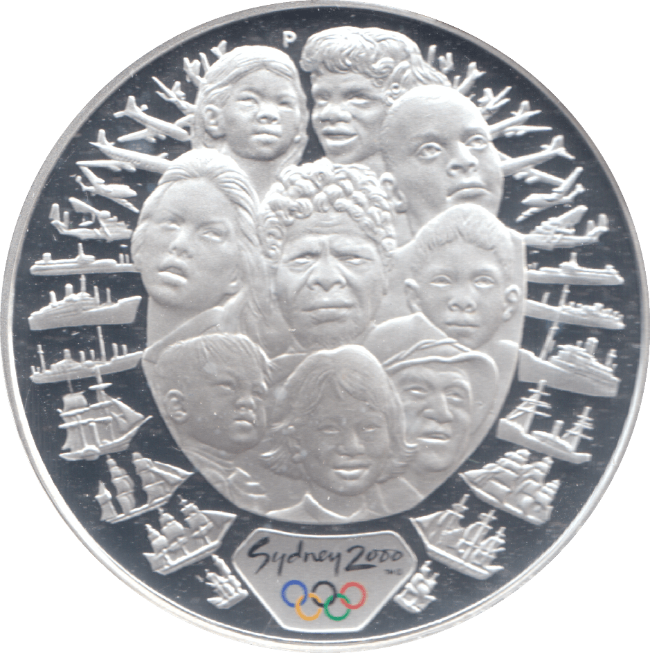 2000 SILVER PROOF 5 DOLLAR AUSTRALIA SEA CHANGE - SILVER WORLD COINS - Cambridgeshire Coins