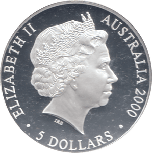 2000 SILVER PROOF 5 DOLLAR AUSTRALIA SEA CHANGE - SILVER WORLD COINS - Cambridgeshire Coins