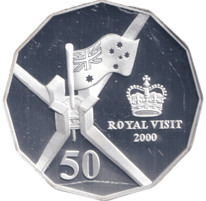 2000 SILVER PROOF 50 CENTS AUSTRALIA - SILVER WORLD COINS - Cambridgeshire Coins