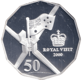 2000 SILVER PROOF 50 CENTS AUSTRALIA - SILVER WORLD COINS - Cambridgeshire Coins