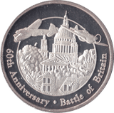 2000 SILVER PROOF BATTLE OF BRITAIN FIVE CROWNS TURKS AND CAICOS - SILVER WORLD COINS - Cambridgeshire Coins