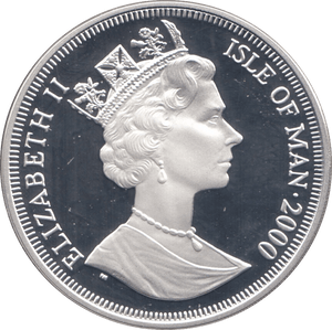 2000 SILVER PROOF FALL OF THE BERLIN WALL COMMEMORATIVE CROWN ISLE OF MAN - SILVER WORLD COINS - Cambridgeshire Coins