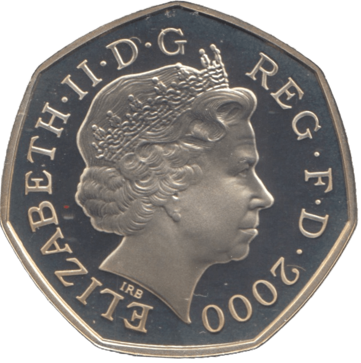 2000 SILVER PROOF FIFTY PENCE PUBLIC LIBRARIES - SILVER WORLD COINS - Cambridgeshire Coins