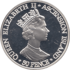 2000 SILVER PROOF FIFTY PENCE TRISTAN DA CUNHA - SILVER WORLD COINS - Cambridgeshire Coins
