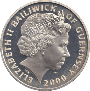 2000 SILVER PROOF FIVE POUND CENTURY OF MONARCHY - SILVER WORLD COINS - Cambridgeshire Coins