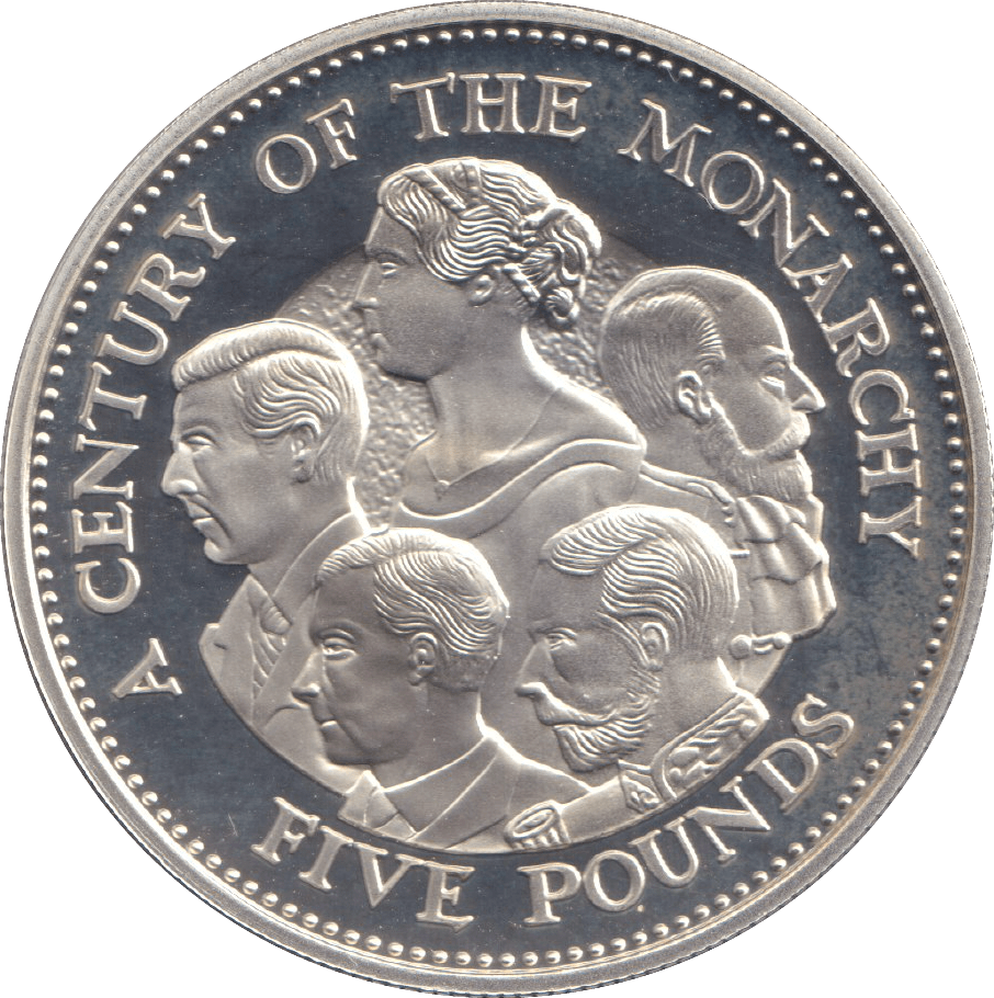 2000 SILVER PROOF FIVE POUND CENTURY OF MONARCHY - SILVER WORLD COINS - Cambridgeshire Coins