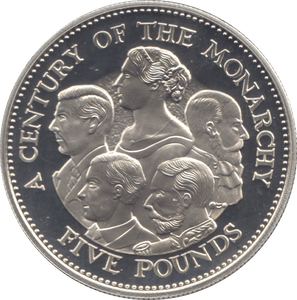 2000 SILVER PROOF FIVE POUNDS GUERNSEY - SILVER WORLD COINS - Cambridgeshire Coins