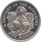 2000 SILVER PROOF FIVE POUNDS GUERNSEY - SILVER WORLD COINS - Cambridgeshire Coins