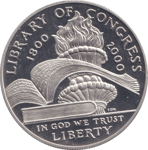 2000 SILVER PROOF LIBERTY DOLLAR USA - SILVER WORLD COINS - Cambridgeshire Coins