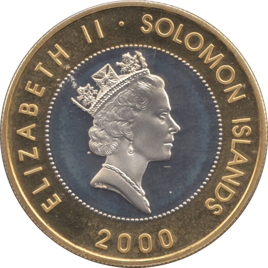 2000 SILVER PROOF TEN DOLLARS SOLOMON ISLANDS - WORLD COINS - Cambridgeshire Coins
