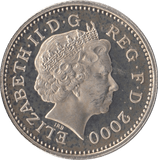 2000 SILVER TEN PENCE UK - SILVER WORLD COINS - Cambridgeshire Coins