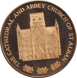 2000 ST ALBAN CATHEDRAL MEDALLION M38 - MEDALS & MEDALLIONS - Cambridgeshire Coins