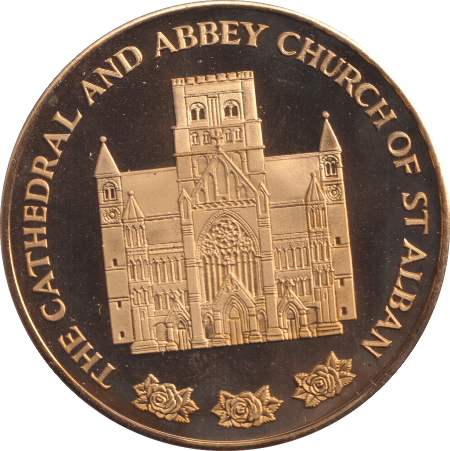 2000 ST ALBAN CATHEDRAL MEDALLION M38 - MEDALS & MEDALLIONS - Cambridgeshire Coins