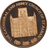 2000 ST ALBAN CATHEDRAL MEDALLION M38 - MEDALS & MEDALLIONS - Cambridgeshire Coins