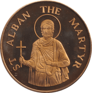 2000 ST ALBAN CATHEDRAL MEDALLION M38 - MEDALS & MEDALLIONS - Cambridgeshire Coins
