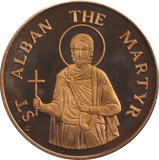 2000 ST ALBAN CATHEDRAL MEDALLION M38 - MEDALS & MEDALLIONS - Cambridgeshire Coins