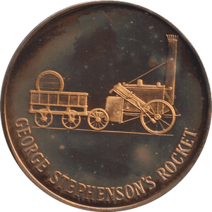 2000 STEPHENSON'S ROCKET MEDALLION M40 - MEDALS & MEDALLIONS - Cambridgeshire Coins