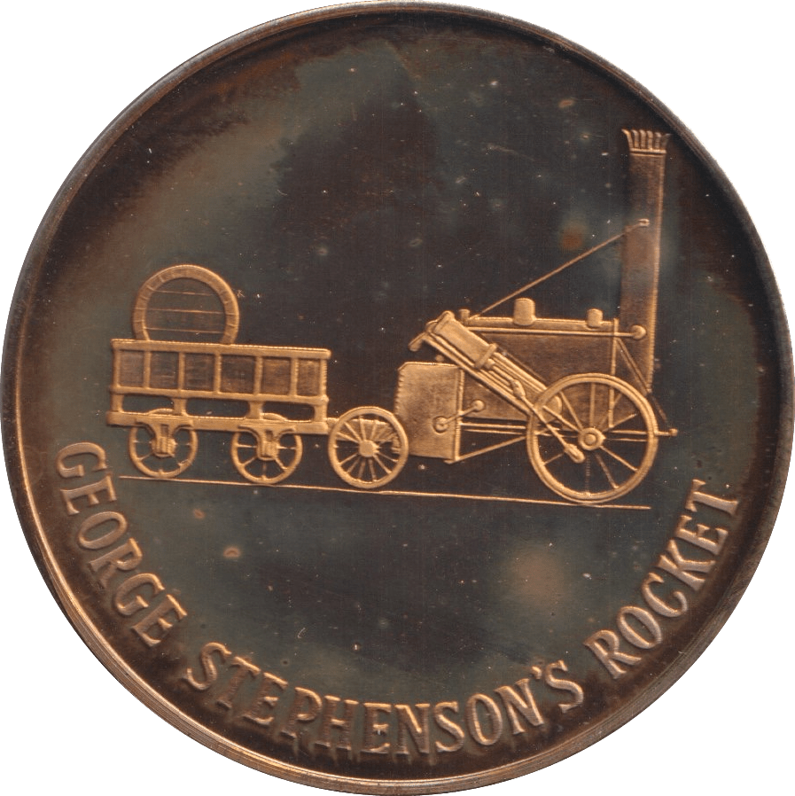 2000 STEPHENSON'S ROCKET MEDALLION M40 - MEDALS & MEDALLIONS - Cambridgeshire Coins
