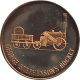 2000 STEPHENSON'S ROCKET MEDALLION M40 - MEDALS & MEDALLIONS - Cambridgeshire Coins