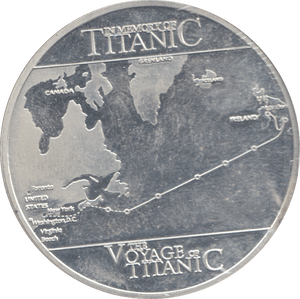 2000 THE VOYAGE OF THE TITANIC COMMEMORATIVE COIN - WORLD COINS - Cambridgeshire Coins