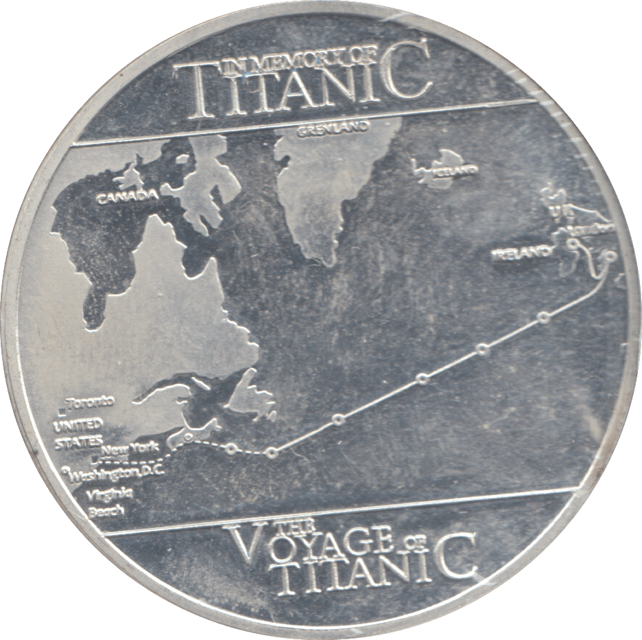 2000 THE VOYAGE OF THE TITANIC COMMEMORATIVE COIN - WORLD COINS - Cambridgeshire Coins