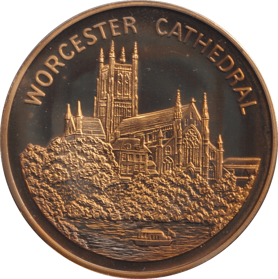 2000 WORCESTER CATHEDRAL MEDALLION M35 - MEDALS & MEDALLIONS - Cambridgeshire Coins