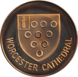 2000 WORCESTER CATHEDRAL MEDALLION M35 - MEDALS & MEDALLIONS - Cambridgeshire Coins
