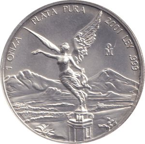 2001 1 OZ FINE SILVER LIBERTAD - SILVER WORLD COINS - Cambridgeshire Coins