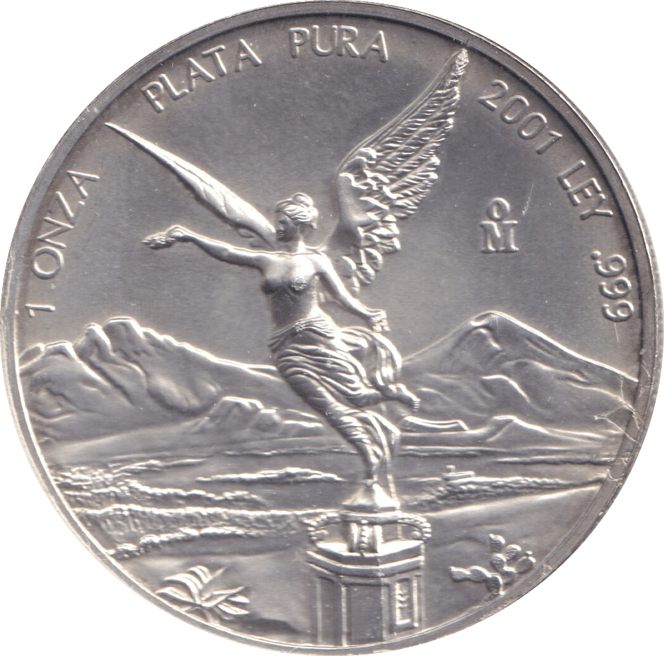 2001 1 OZ FINE SILVER LIBERTAD - SILVER WORLD COINS - Cambridgeshire Coins