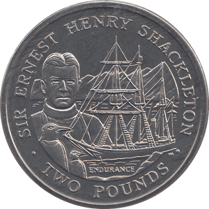 2001 2 POUND SIR ERNEST HENRY SHACKLETON ( BU ) - WORLD COINS - Cambridgeshire Coins