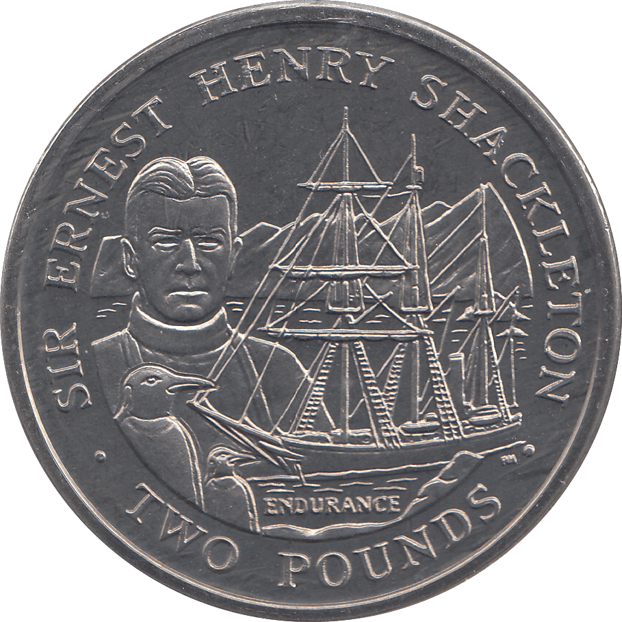 2001 2 POUND SIR ERNEST HENRY SHACKLETON ( BU ) - WORLD COINS - Cambridgeshire Coins