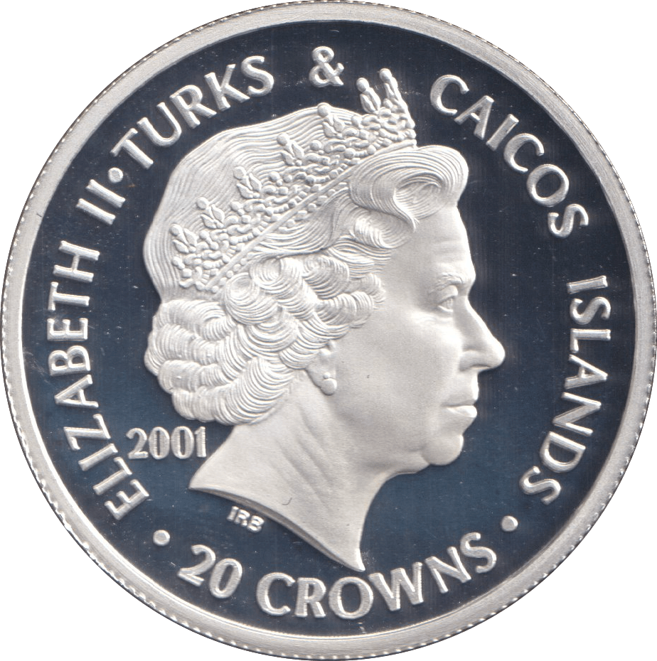 2001 20 CROWNS SILVER PROOF KING EDWARD - WOR - Cambridgeshire Coins