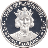 2001 20 CROWNS SILVER PROOF KING EDWARD - WOR - Cambridgeshire Coins