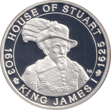 2001 20 CROWNS SILVER PROOF KING JAMES - WOR - Cambridgeshire Coins