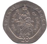 2001 20P OUR LADY OF EUROPE - 20p BU - Cambridgeshire Coins