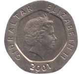 2001 20P OUR LADY OF EUROPE - 20p BU - Cambridgeshire Coins