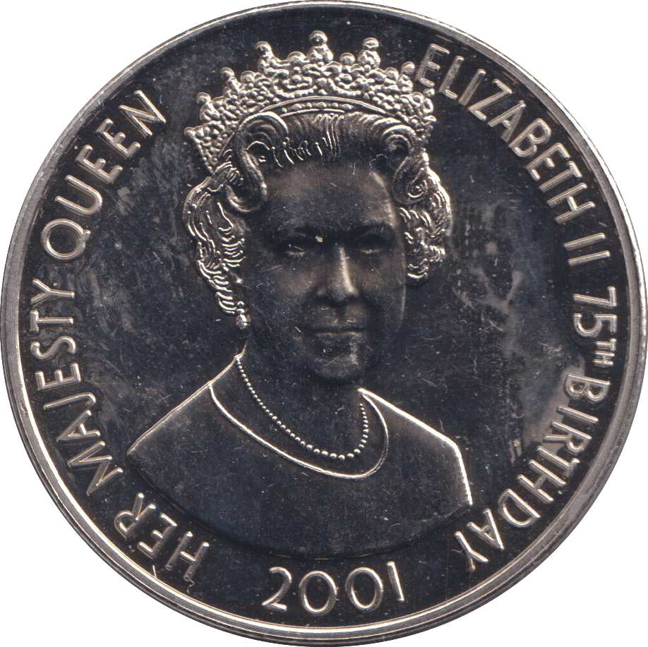 2001 50 PENCE - QUEEN ELIZABETH 75TH BIRTHDAY - WORLD COINS - Cambridgeshire Coins