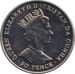 2001 50 PENCE - QUEEN ELIZABETH 75TH BIRTHDAY - WORLD COINS - Cambridgeshire Coins