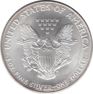 2001 AMERICAN EAGLE SILVER DOLLAR 1 OZ FINE SILVER - WORLD COINS - Cambridgeshire Coins