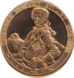2001 CHARLES EDWARD STUART MEDALLION - MEDALS & MEDALLIONS - Cambridgeshire Coins