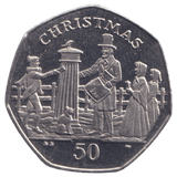 2001 CHRISTMAS 50P POSTMAN ISLE OF MAN ( UNC ) BB - 50P REGIONAL ISSUES - Cambridgeshire Coins