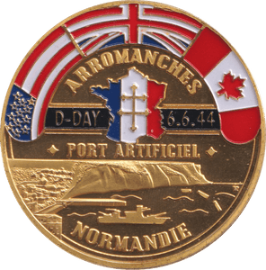 2001 D-DAY LANDINGS NORMANDY MEDALLION - MEDALS & MEDALLIONS - Cambridgeshire Coins