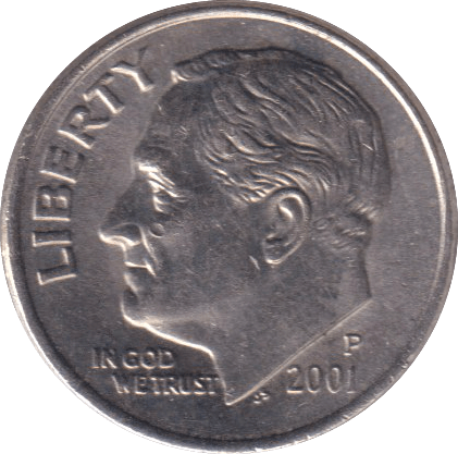 2001 DIME USA - WORLD COINS - Cambridgeshire Coins