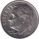 2001 DIME USA - WORLD COINS - Cambridgeshire Coins