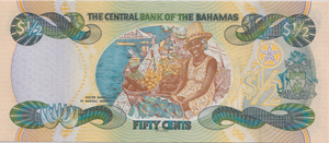 2001 FIFTY CENTS BAHAMAS BANKNOTE REF-1757 - WORLD BANKNOTES - Cambridgeshire Coins