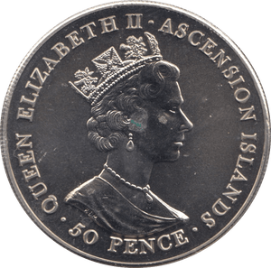 2001 FIFTY PENCE ASCENSION ISLANDS F609 - WORLD COINS - Cambridgeshire Coins