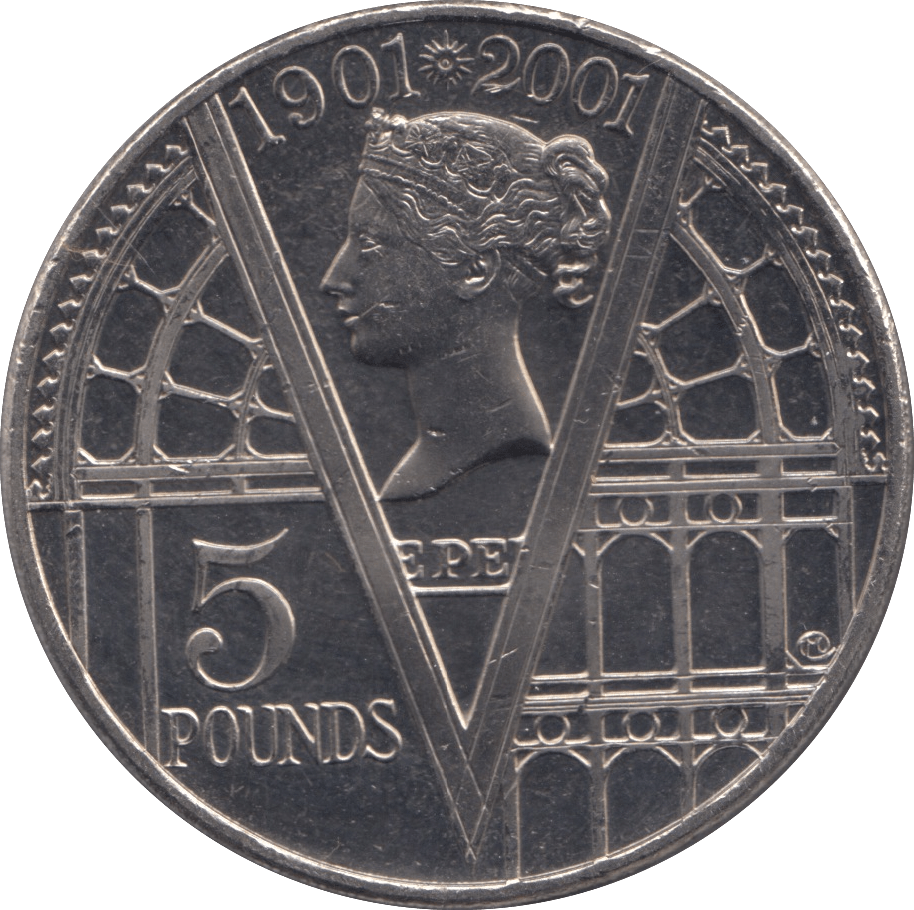 2001 FIVE POUND COIN QUEEN VICTORIA CENTENNIAL - £5 BU - Cambridgeshire Coins