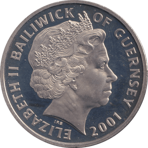 2001 FIVE POUNDS BAILIWICK OF GUERNSEY - WORLD COINS - Cambridgeshire Coins